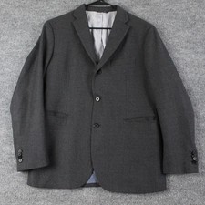 Banana Republic Blazer Mens 40S Tailored Fit Twill Gray Wool Sport Coat Business