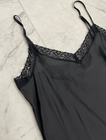 New Johnny Was Silk Lace Trim Tank Slip In Black Size: XS