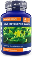 Zipvit SOYA Isoflavones 3,000mg, High Strength SOYA Bean Extract 40mg