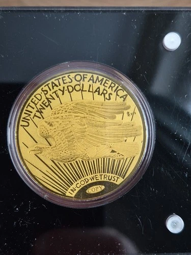 1/200 Oz ( 0.142g) USA Liberty 20 Dollar  Pure Gold 40mm  Proof Coin ( No COA)