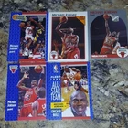 Fleer Hoops Basketball 1991 Michael Jordan Chicago Bulls Card Lot - 5 Cards