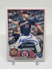 2023 Topps #80 Tanner Rainey Card Detroit Tigers SIGNED