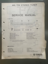 Yamaha T-7 Tuner Service Manual & Parts List - Original