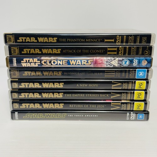 Star Wars Episodes 1-6 DVD Set + The Clone Wars + The Force Awakens, Free Post - Picture 3 of 22