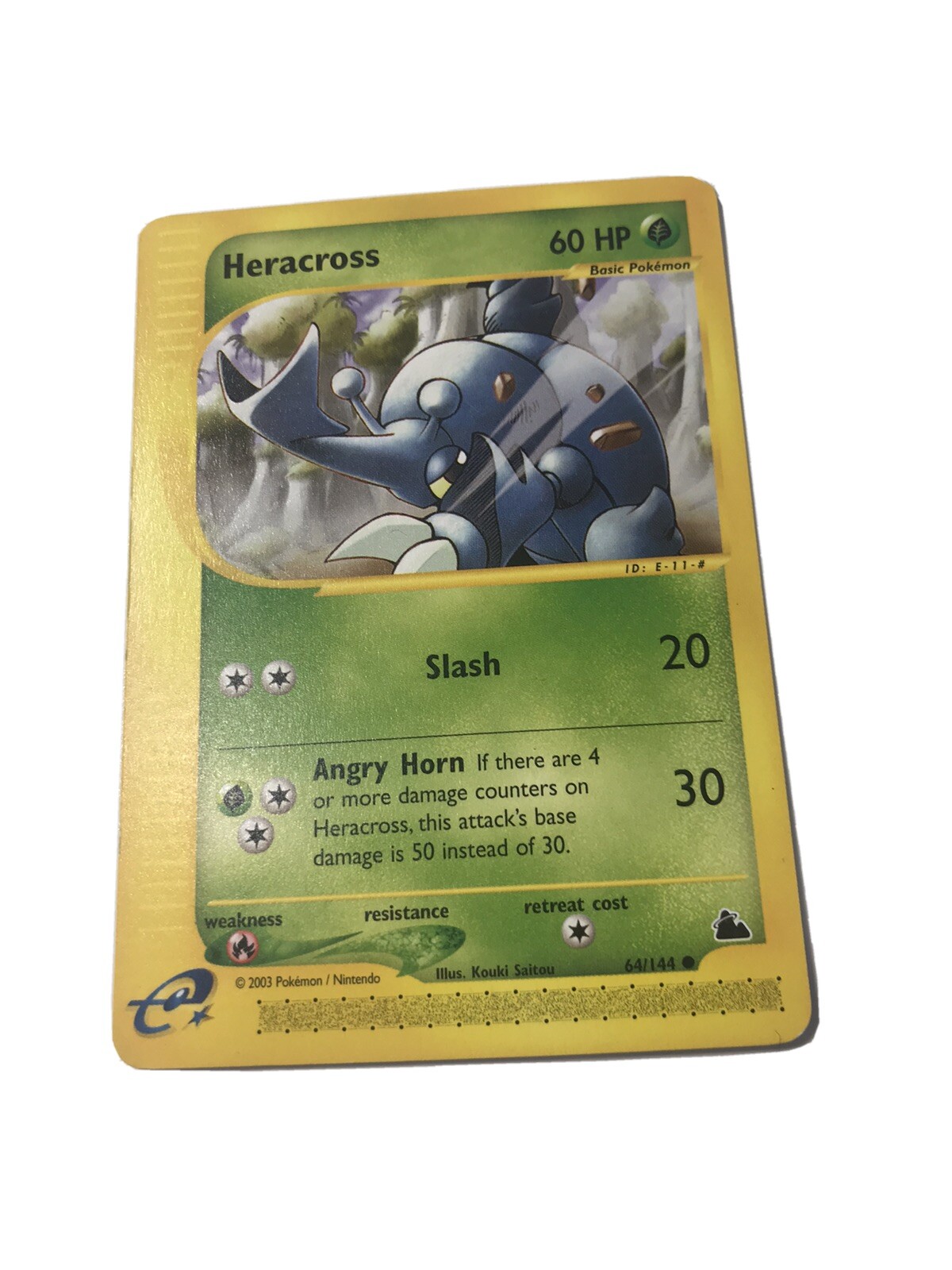 Heracross 64/144 Common Skyridge 2003 Near Mint Pokemon Card Non-Holo