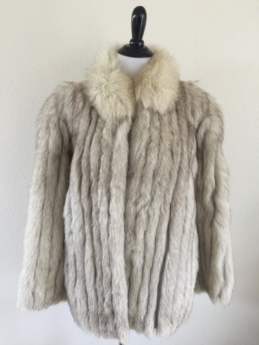 silver fox fur coat vintage