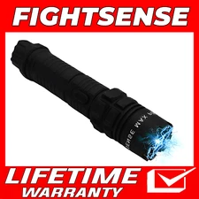 High Voltage Stun Gun for Self Defense with Led Flashlight Maximum Power Black