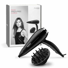 BaByliss Turbo Smooth Hair Dryer 2200W Ionic Diffuser Black