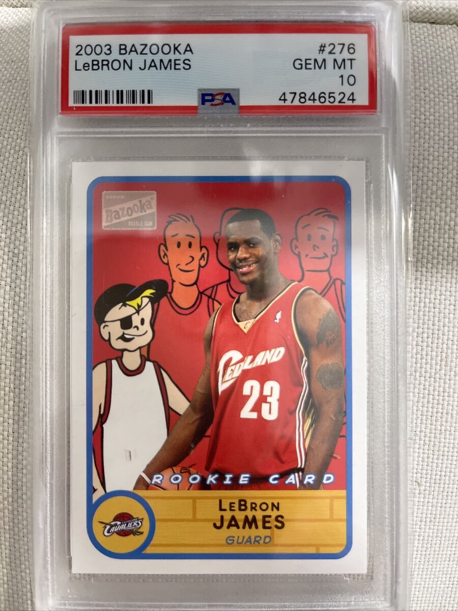 Lebron James Rookie- RARE- 2003 Bazooka #276- PSA 10 | eBay Lebron James Rookie- RARE- 2003 Bazooka #276- PSA 10 | eBay