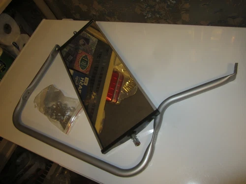 Vintage KD 16 X 6-1/2 truck mirror with mounting frame