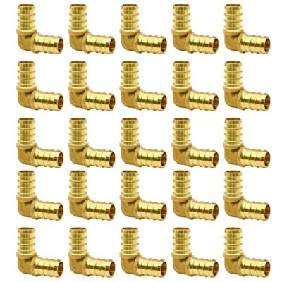 25PCS PEX Fittings, 1/2'' Fittings/ 3/4'' Fittings,PEX Elbow/Tee/Straight Coupling
