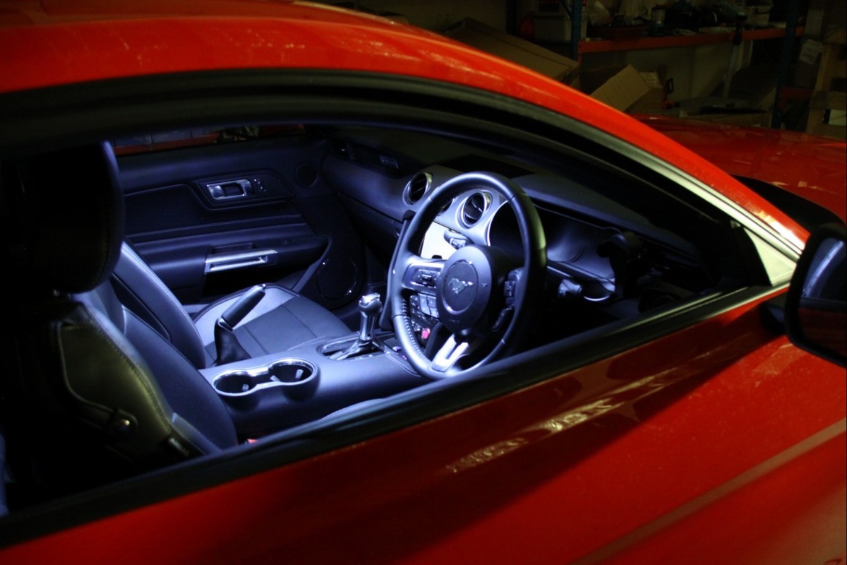 2005-14 Ford Mustang LED White Interior Kit (V1