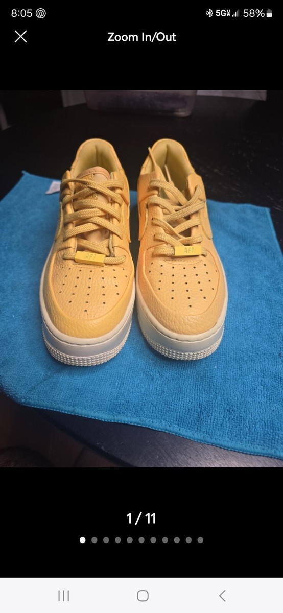 nike air force sage low yellow