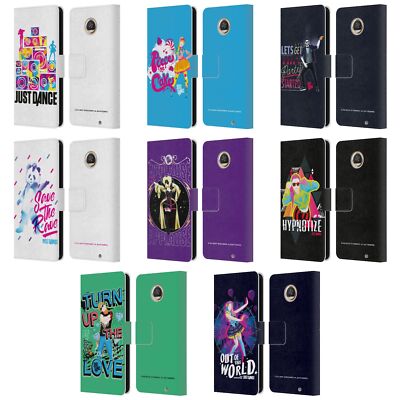 OFFICIAL JUST DANCE ARTWORK COMPOSITIONS LEATHER BOOK CASE FOR MOTOROLA PHONES