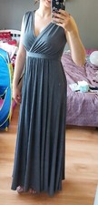 Long Grey Dress Size 8/S glitter Evening Wedding Prom