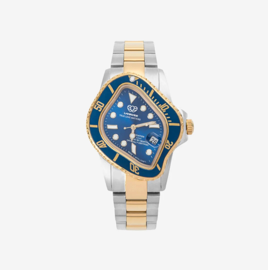 Laarvee PEA001 Sliver & Golden Precision Steel Blue Bezel Laarvee PEA001 Sliver & Golden Precision Steel Blue Bezel