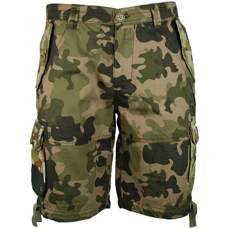 Bellfield Mens 30" Green B Kozelek Camo Shorts BNWT Camouflage Combat Cargo S