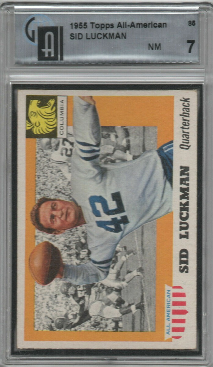 1955 Topps All American #85 Sid Luckman GAI 7 Near MINT | eBay