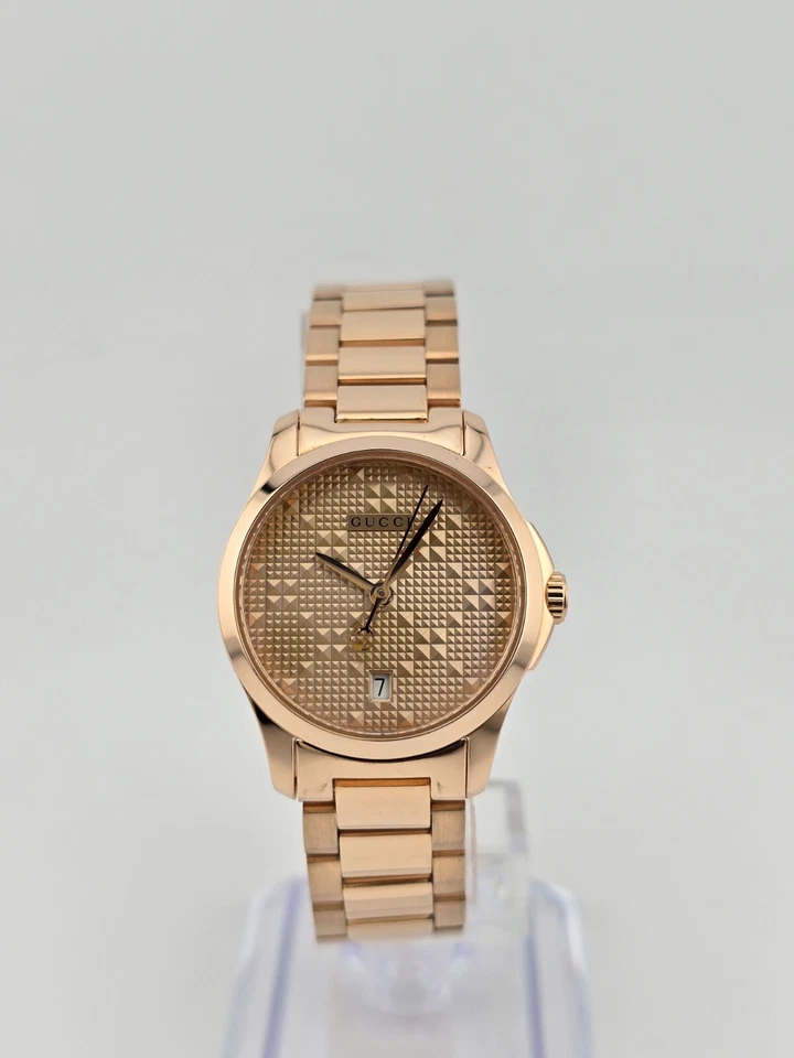 Gucci G-Timeless Women’s Rose Gold Tone Ladies Watch - YA126567 ($1010 MSRP) - Image 2 of 4