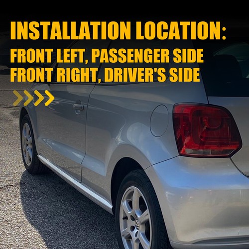 2x Left Right Side Mirror glass For VW POLO 2010-2017 Heated Convex with Base - Picture 3 of 11