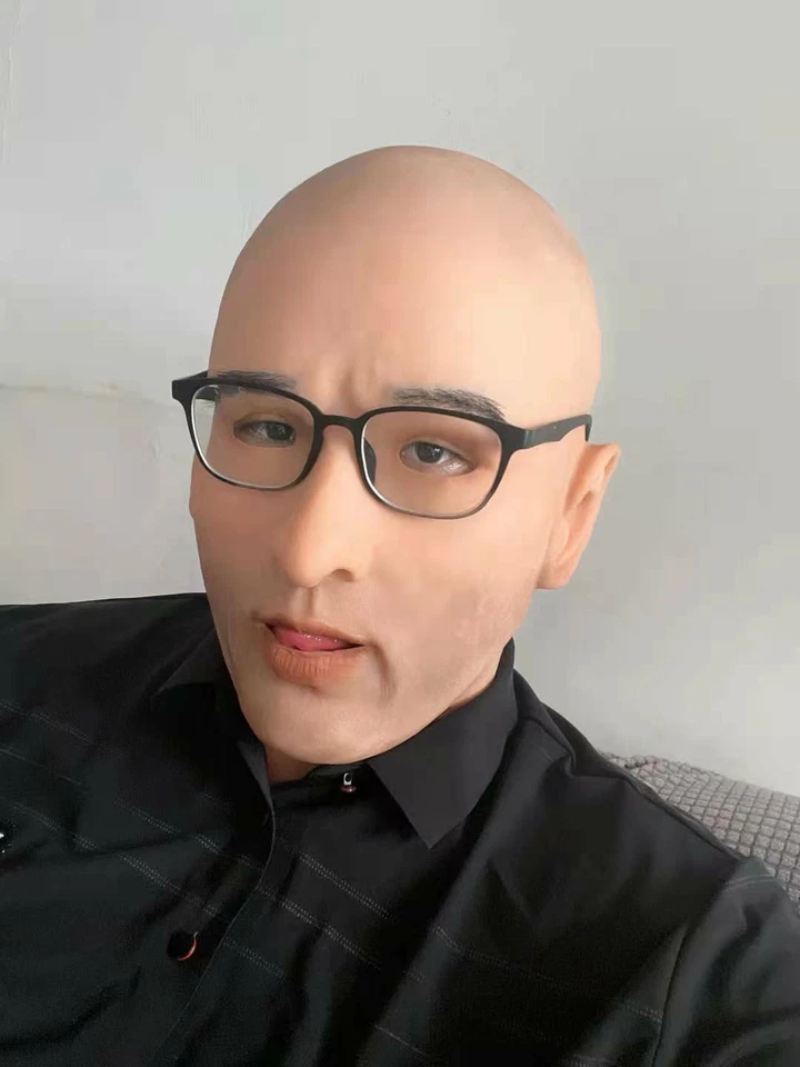 TRANSKIN Realistic Silicone Disguised Male Mask Full Adult Headwear for Cosplay - Image 4 of 4