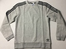 Adidas Men  s Curated CrewQ2 Crewneck Sweater Gray CW2529 Size S
