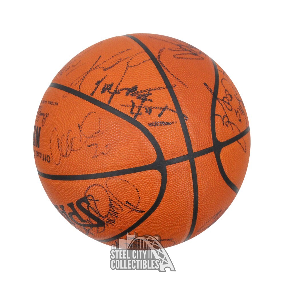 1998 NBA All Stars Autographed Spalding Basketball JSA LOA