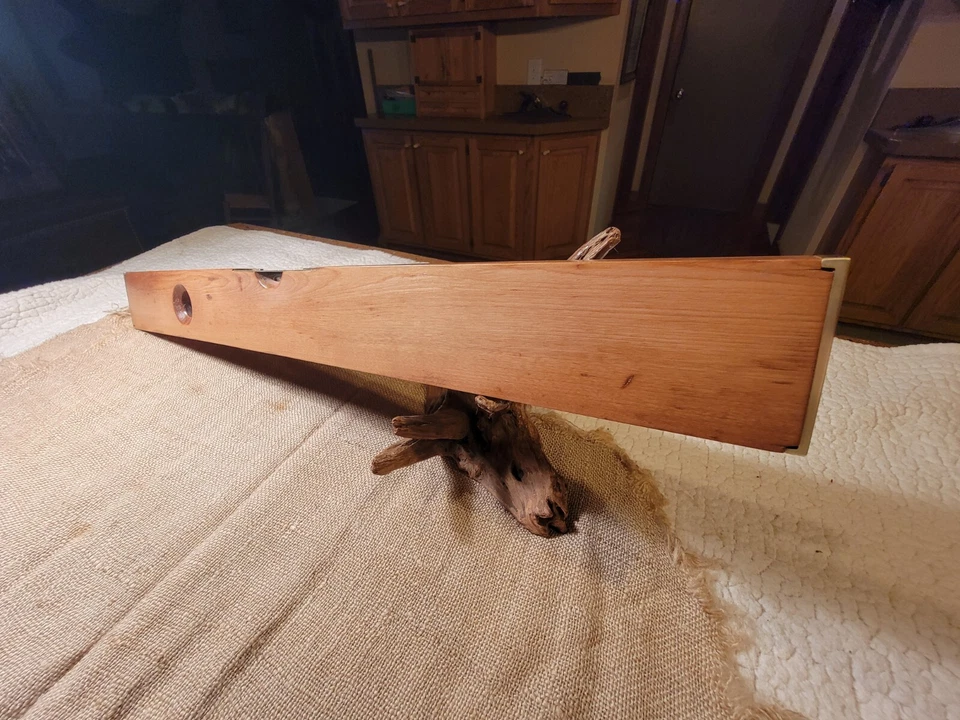 Antique Disston & Morss 30" Brass And Wood Level No. 16 Pat. 1878 - Image 2 of 4