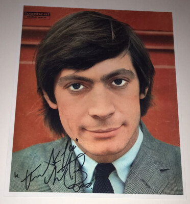 SIGNIERT CHARLIE WATT THE ROLLING STONES 10x8 FOTO SELTEN JAGGER RICHARDS