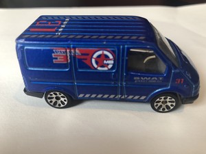 blue ford transit van