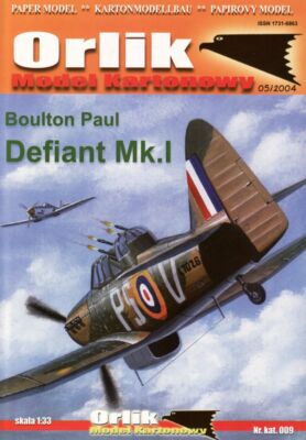 Orlik 009 - Boulton Paul Defiant Mk. I - Maßstab 1:33