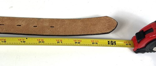 JUSTIN Belt Black Tooled Leather Rodeo Western Cowboy Buckle USA Youth 25 $49 * - Picture 6 of 6
