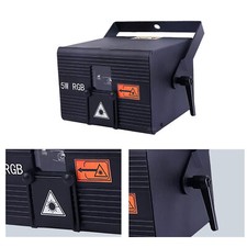 IOS Android App Edit Remote 5W RGB iLDA DMX Projector Laser Lights DJ Show Stage