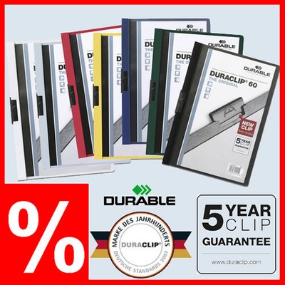 DURABLE Klemmhefter DURACLIP 60, 2209 - Gut als Bewerbungsmappen oder Cliphefter