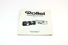 Booklet for Rollei Photographic Products- Original Genuine