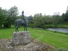 Photo 6x4 Equestrian statue at Trim Baile Atha Troim In a park beside the c2010