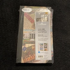 Burnes Black Trim Photo Album  200 3 1/2*5 Photos New