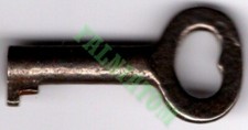 Vintage Hollow Barrel Skeleton Key - Approx 1" Long