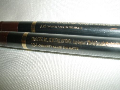 New Lot of 2 Loreal Colour Riche Matte Lip Liner 104 Curiosity Killed The Matte - Picture 2 of 2