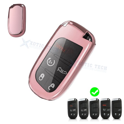 Shockproof TPU Smart Key Smart Keyless Cover Case Fob For Chrysler Dodge Jeep - Foto 1 di 8