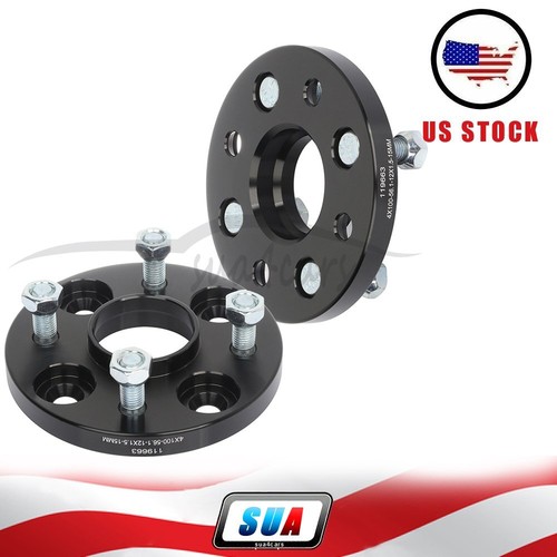 2 pcs 15mm 4x100 12x1.5 studs wheel spacers for 19802007 Honda Civic
