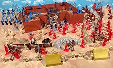 American Revolution Playset 2 - Joining Battle - 54mm Plastic Toy Soldiers