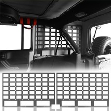 2x Rear Window Molle Panel Flank Panel For Jeep Wrangler Jk 07-18 Hardtop 4door