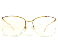 Vintage Logo Paris Eyeglasses Frames 359-42 925 Purple Gold Oversized 53-17-125