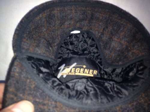 WEGENER GERMANY WOOL MEN'S VISOR BASEBALL W/ EAR FLAPS HAT 56 cm / 22'' - Picture 6 of 9