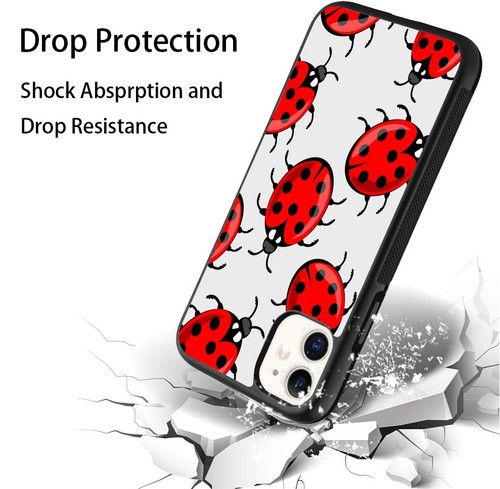 For iPhone SE XS XR Max 5 6 7 8 Plus Anti scratch Cover small beetles Ladybugs - Picture 14 of 25