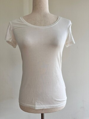 White E.Leoty T-Shirt Women Size XS