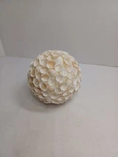 Sphere Of Sea Shells 6.5” Beach, Nautical Decor