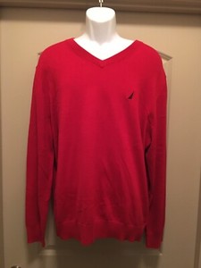nautica red sweater