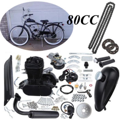 80cc 2-Takt Motorisierte Moteur Fahrrad Benzin Hilfsmotor CDI Bike Engine Kit